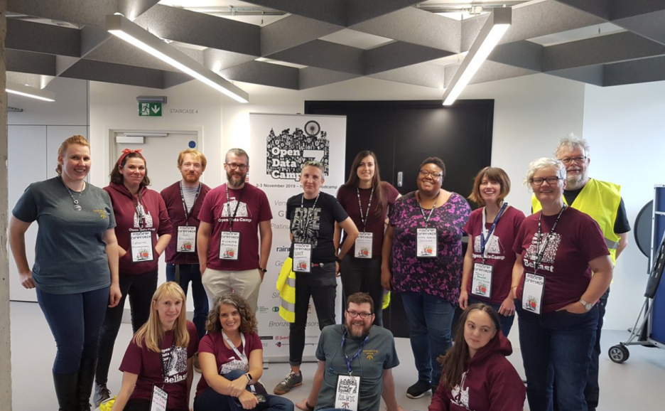 A group shot of the team who organised the event