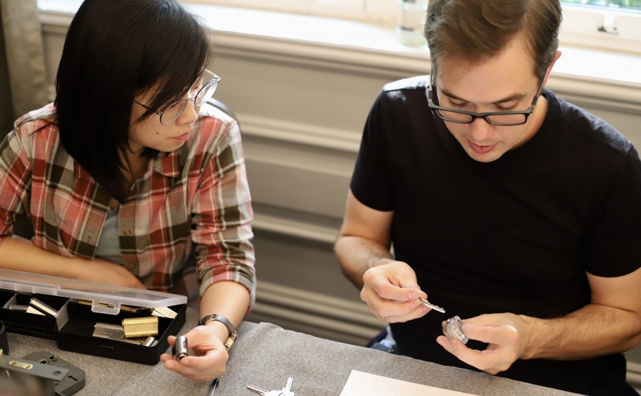 Hilary and Harry lockpicking