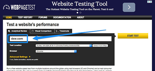 webpagetest provide a great performance tester