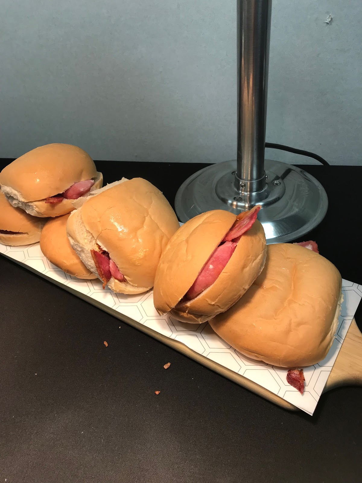 The trademark of a Design Network North event: bacon sandwiches!